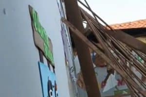 Teto de escola desaba em Piripiri; tremores em investigação