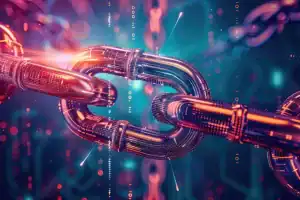 conexões digitais (links) influenciando sistemas de busca com IA.